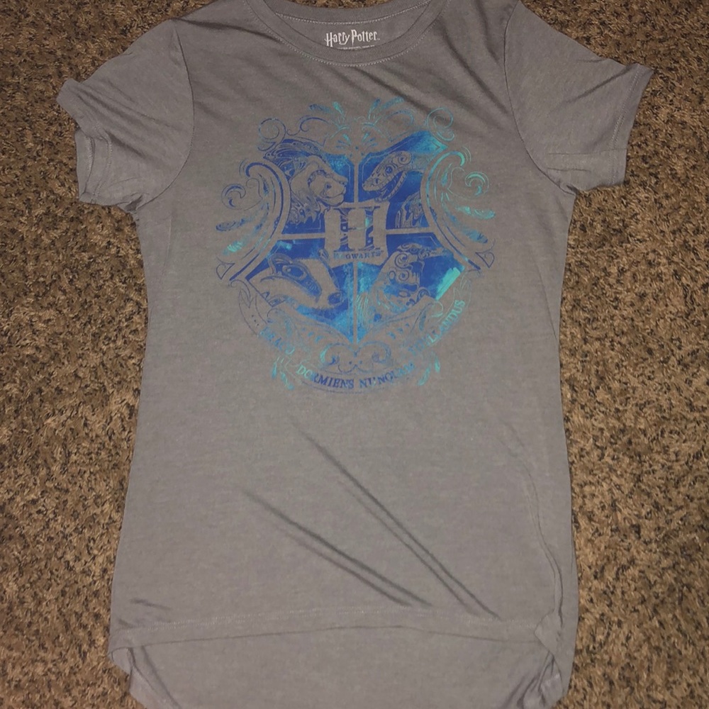 Blue Harry Potter hogwarts shirt